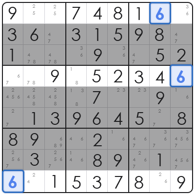 sudoku candidate identification